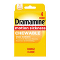 Dramamine Chewable, Motion Sickness Relief, Orange Flavor, 4 Count