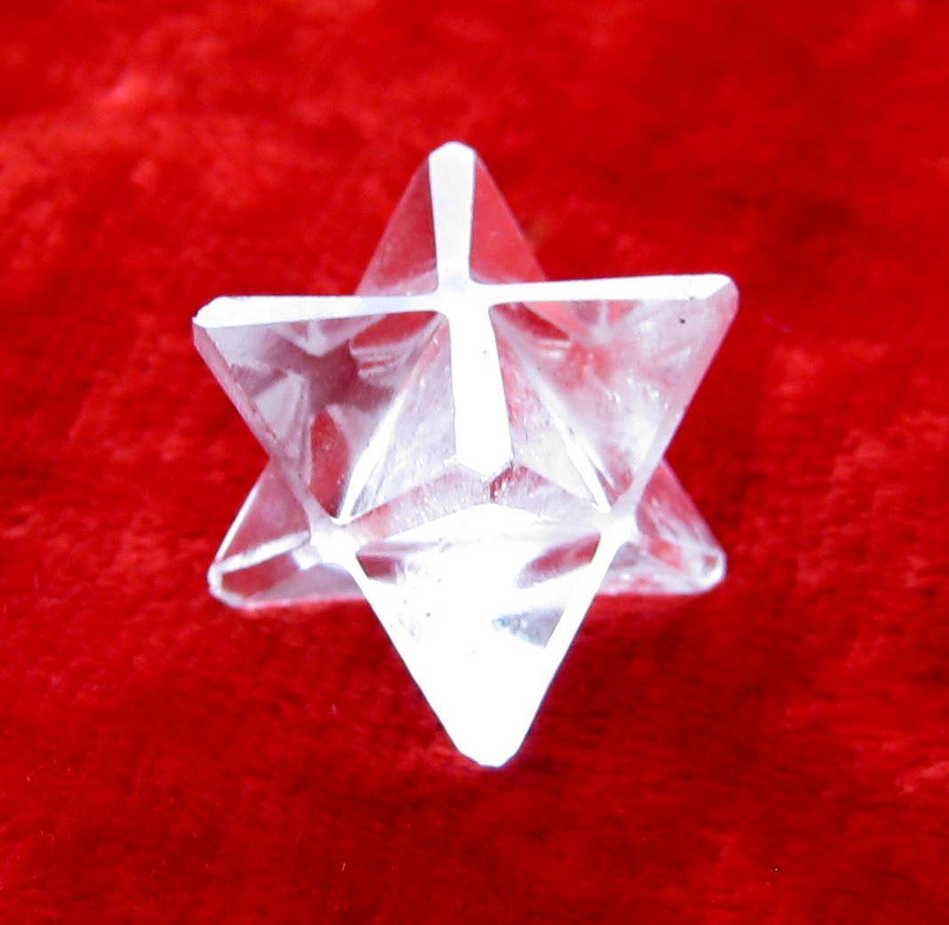 crystalmiracle Excellent Clear Quartz Merkaba Star Crystal Healing Positive Energy Men Women Gift Metaphysical Gemstone Peace He