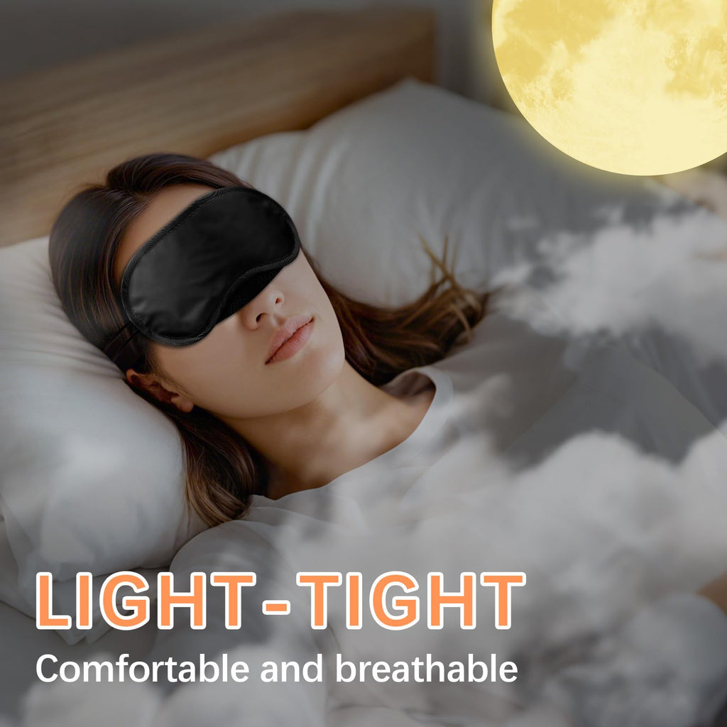 40 Pcs Eye Mask Sleep Masks Bulk Blindfolds for Team Building Party Games with Nose Pad and Adjustable Strap for Women Men 4 Lay