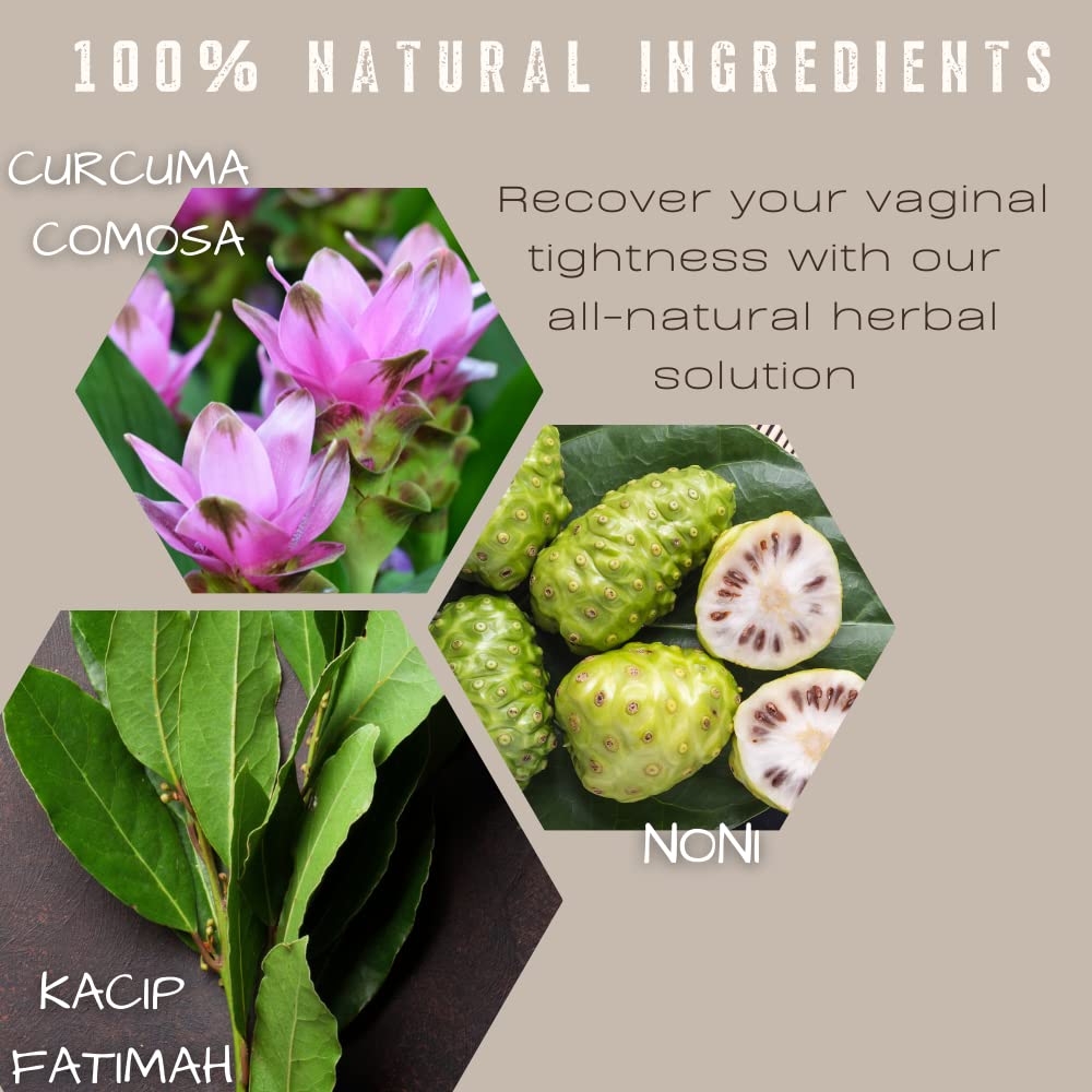Yoni Queen Natural Vaginal Tightening Pills - 90 Vegan Capsules - Highest Potency 3800mg Vagina tightening for Women Formula, Va