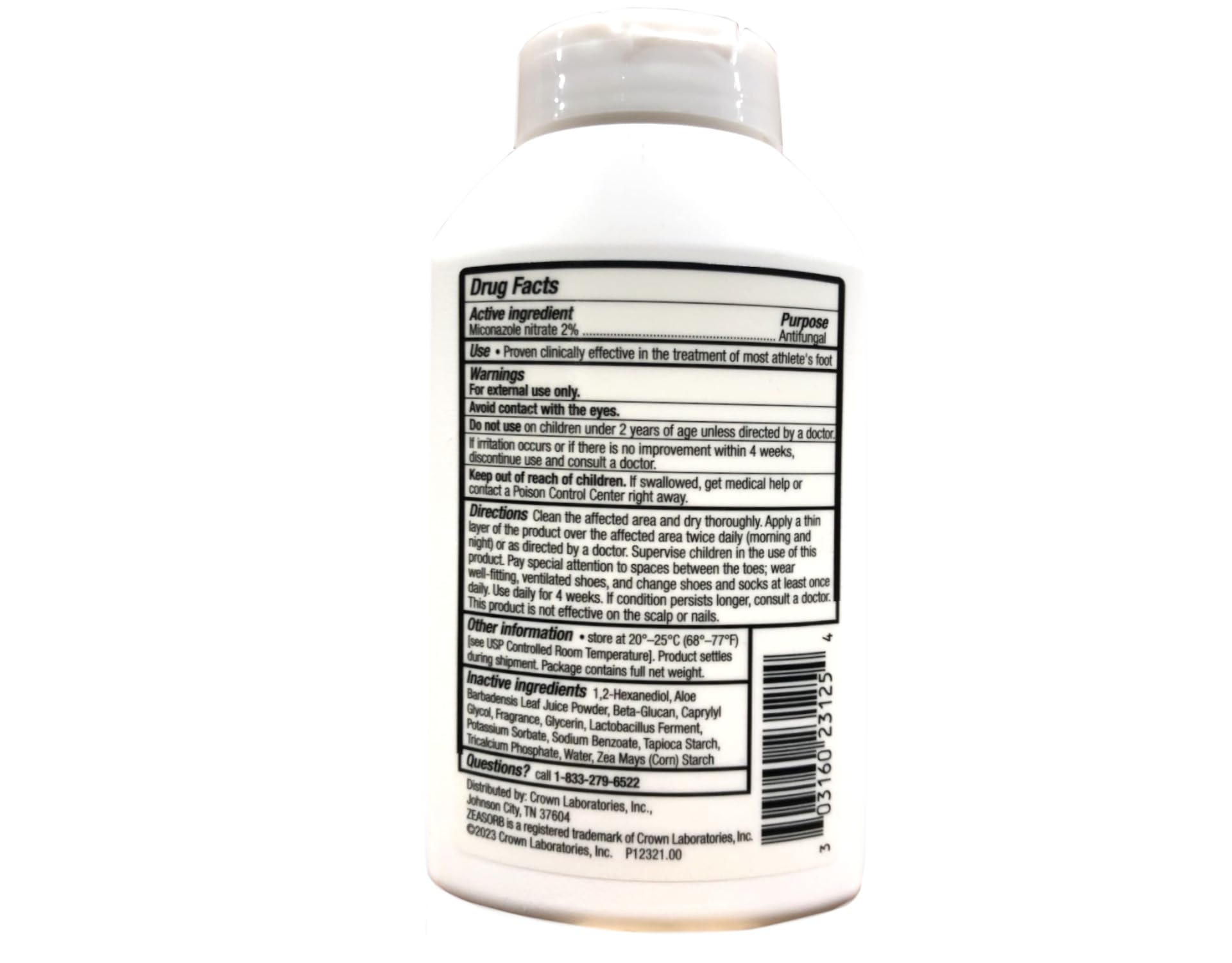 Zeasorb-AF Antifungal Powder 2.50 oz (Pack of 3)