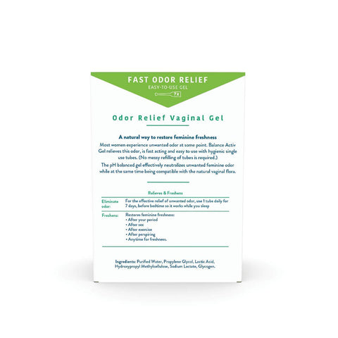 Balance Activ | Odor Relief Vaginal Gel for Women | Works Naturally to Rapidly Relieve Unpleasant Odor and Restore Feminine Fres