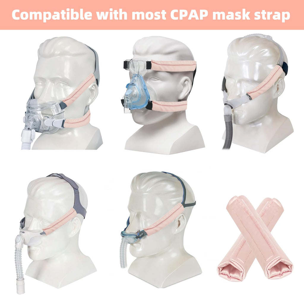 6 Pack Satin CPAP Strap Covers, Universal CPAP Strap Cushions, Comfort CPAP Mask Cushions fit Most CPAP Mask and Headgear can Re