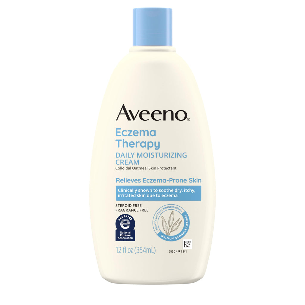 Aveeno Eczema Therapy Daily Moisturizing Body Cream for Sensitive Skin, Soothing Eczema Relief Cream, Colloidal Oatmeal & Cerami