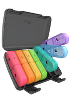 Fullicon Extra Large AM PM Pill Box Organizer 7 Day, Travel Medicine Pill Organizer 2 Times a Day, Large Supplement Vitamin Disp