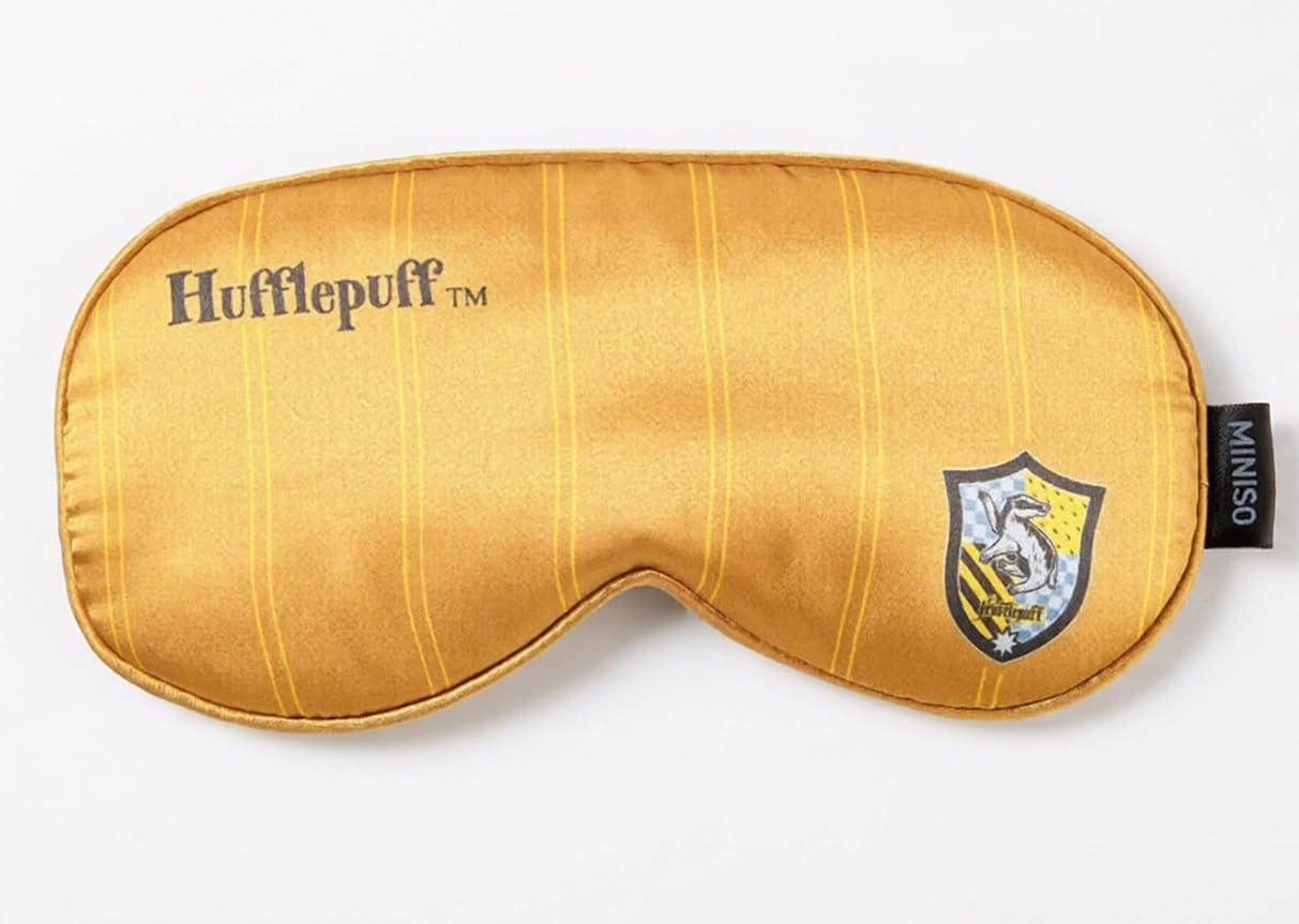 Miniso Harry Potter Hufflepuff Sleep Mask  Comfortable Light Blocking Eye Mask For Rest, Travel & Relaxation