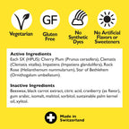 Bach RESCUE PASTILLES, Cranberry Flavor, Natural Stress Relief Lozenges, Homeopathic Flower Essence, Vegetarian, Gluten & Sugar-