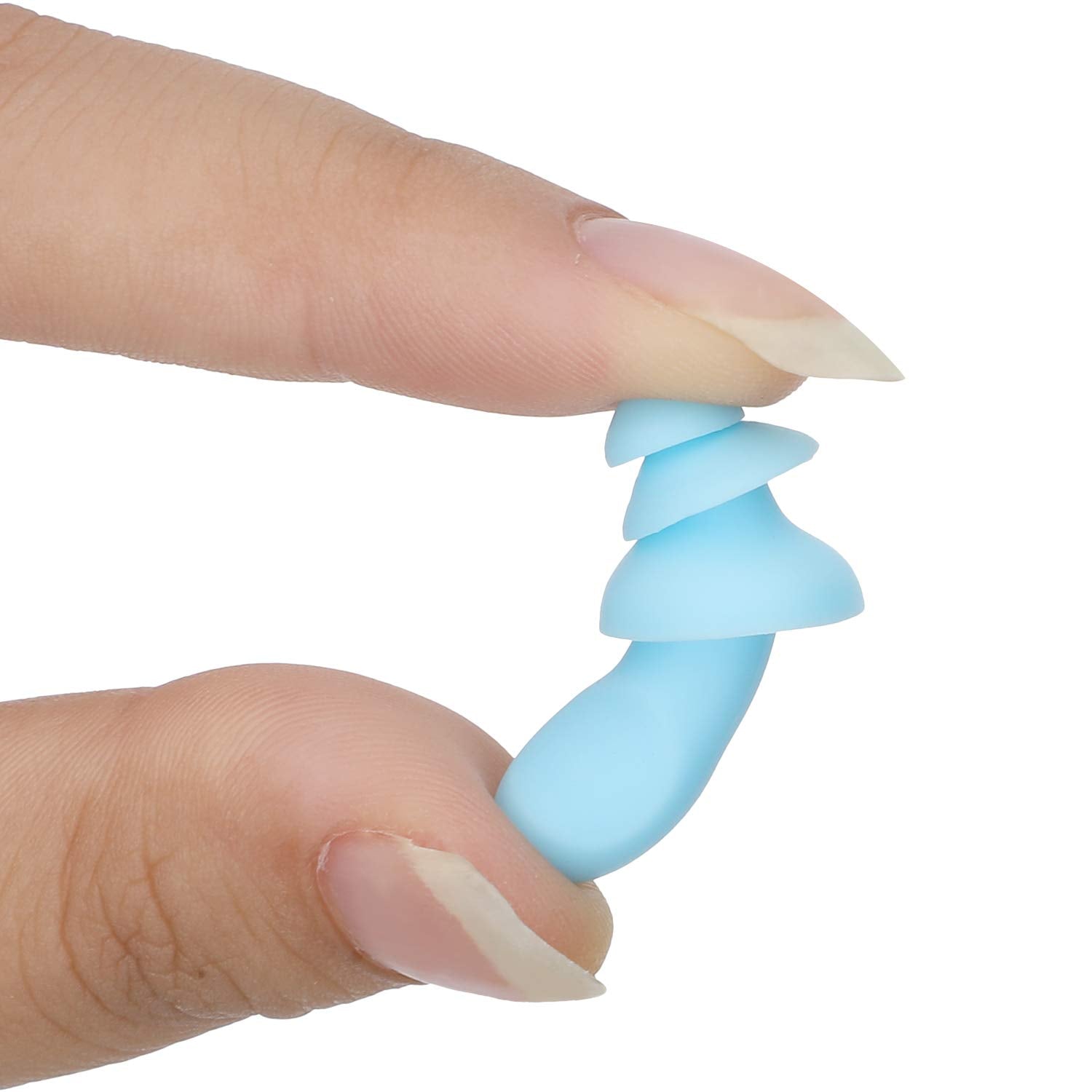Bememo 20 Pairs Corded Ear Plugs Reusable Silicone Earplugs with String Noise Cancelling Hearing Protection for Sleep Work Shoot