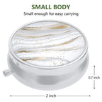 3 Pack Pill Box, Small Pill Case for Purse & Pocket, Cute Travel Medicine Organizer, Portable Medicine Container Holder to Hold