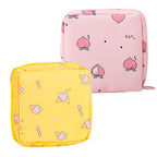 2 Pack Sanitary Napkin Storage Bag Small Portable Menstrual Cup Nursing Pad Storage Pouch, Traveler Friendly Menstrual Period Ba