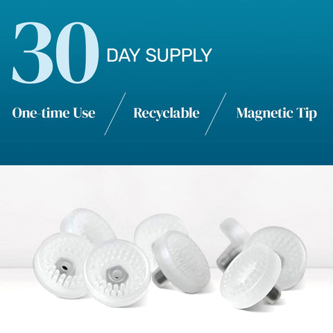 NuLids Soft Tips 30 Day Supply Disposable Single-Use Tips for Dry Eye Relief Therapy Handheld Device, Long Lasting Alternative t