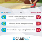 CareAll Tolnaftate Cream USP 1%, 1.0 oz. Tube (4 Pack), Effective Antifungal Treatment and Itch Relief for Athletes Foot, Jock I