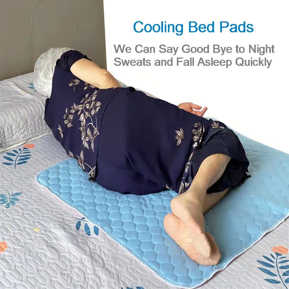 2PCS Reusable Underpads Large 34 x 36, Upgrade Cooling Waterproof Bed Pads with Heavy Absorbent, Washable for Incontinent, Potty