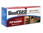BleedCEASE First Aid, White, 100 Count