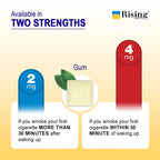 Rising Health - Nicotine Polacrilex Coated Gum 4mg (Nicotine), Coated Mint Flavor, Stop Smoking Aid; Quit Smoking with Nicotine