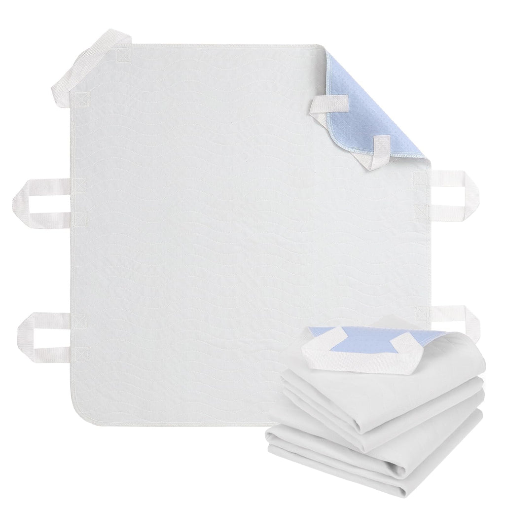 OUTCREATOR Positioning Bed Pads with Handles 34 x 36 (Pack of 2) Incontinence Washable Mattress Protector, Waterproof & Absorben