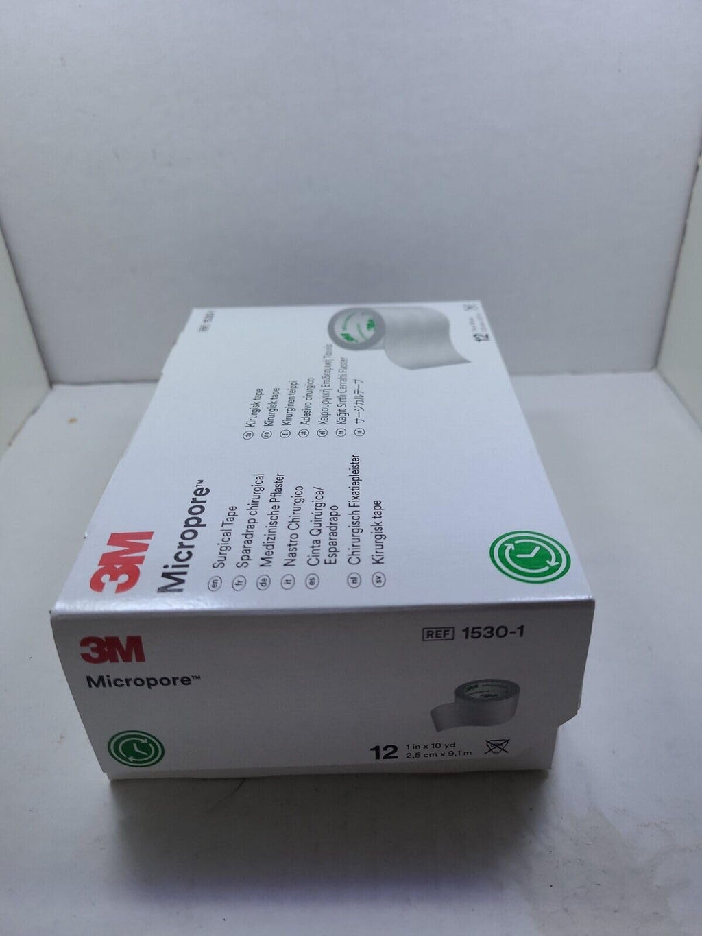 3M Micropore Paper Tape - White, 1 x 10yds (Box of 12)