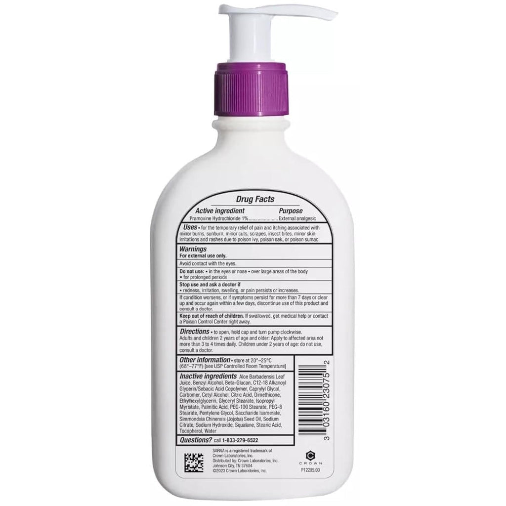 Sarna Sensitive Anti-Itch Lotion for Eczema and Sensitive Dry Skin Itch Relief, 7.5 Ounce