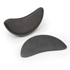 Master Massage 2-Piece Large Waning Moon Crescent Massage Stone Set - Arc Curved Deep Tissue Massager Hot Stones Pack - Gua-Sha