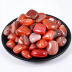 SigMntun Carnelian Healing Crystal Stone Set - 24 Pieces, 0.6 Natural & Polished Stones for Healing, Meditation, Reiki, Chakra, 