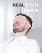 MZOO Luxury Pink Sleep Mask for Back and Side Sleeper, Completely Block Out Light Sleeping Eye Mask for Women Men, Zero Eye Pres