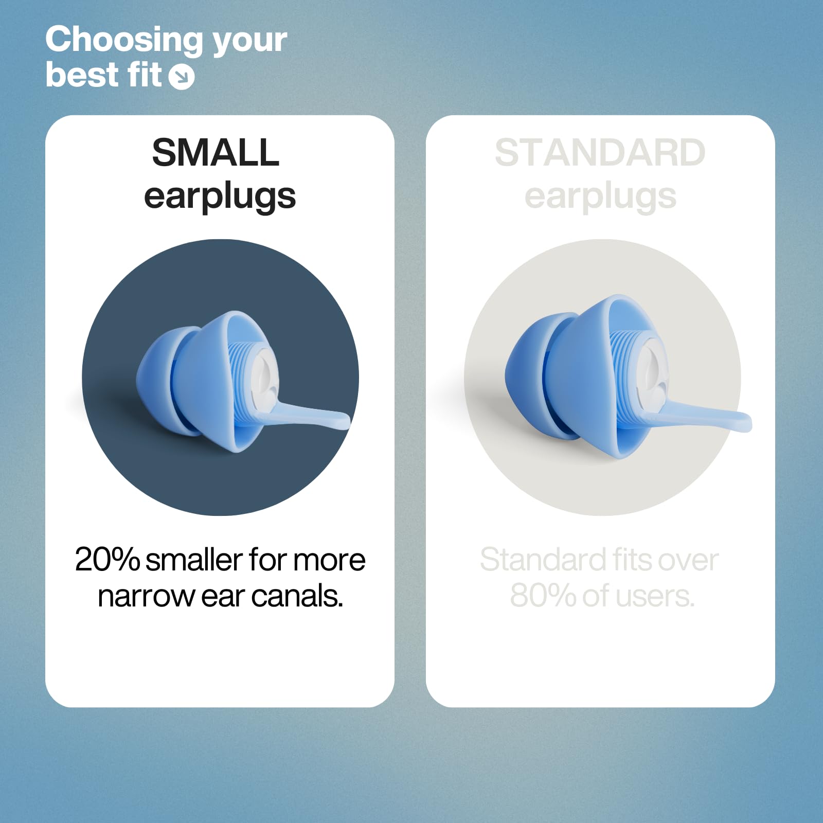 EARPEACE Ear Plugs for Sleeping - Noise-Reduction Earplugs with Soft Silicone for Sleep and Night Comfort - Noise Cancelling up