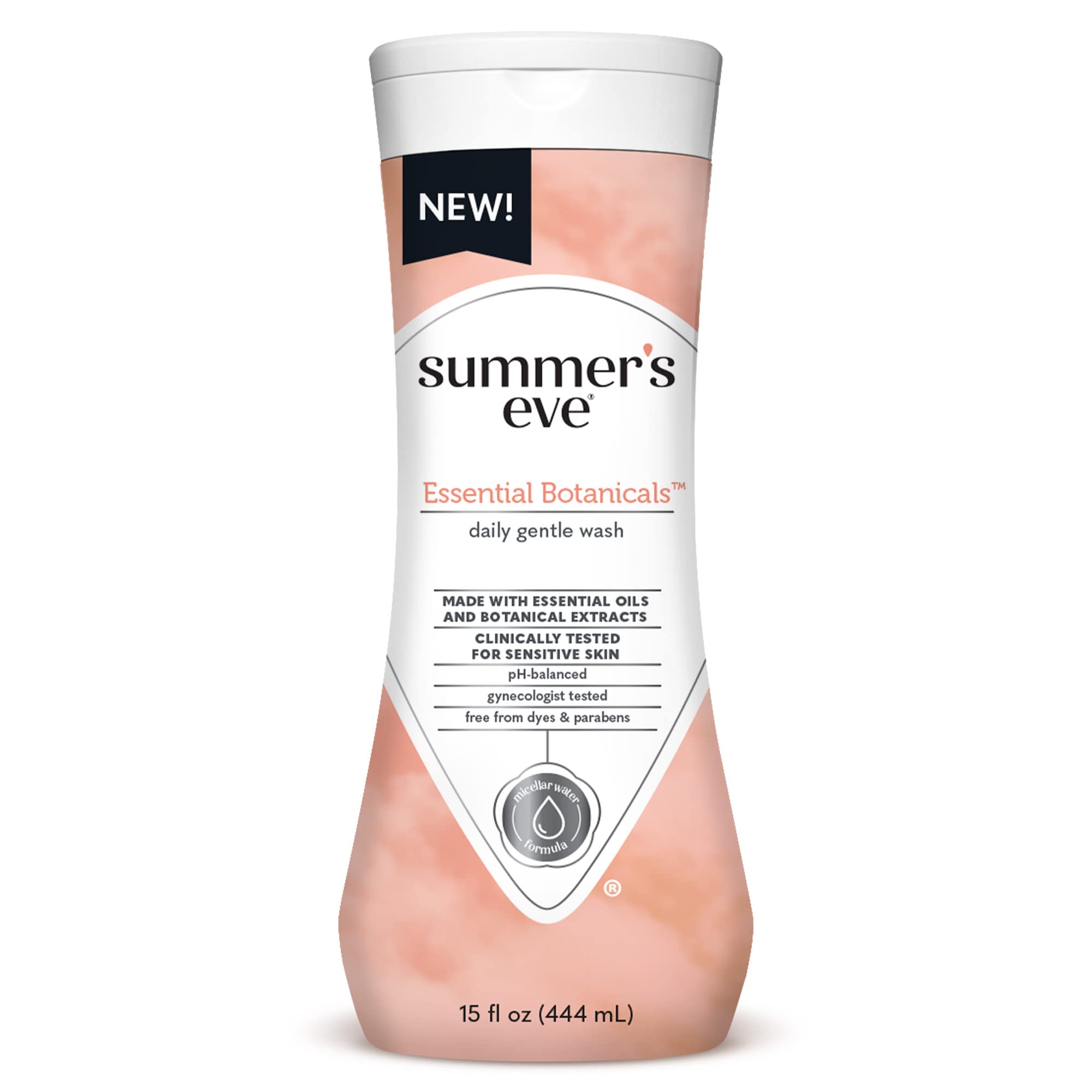 Summer's Eve Essential Botanicals Feminine Wash, Essential Oils and Botanical Extracts, 15 oz