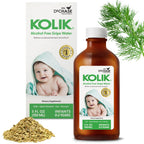 KOLIK Gripe Water Alcohol-Free - Babys Colic Relief - Gripe Water For Babies & Infants - Baby Gas Relief For Cramps, Stomach Dis