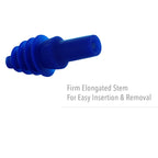Howard Leight by Honeywell Airsoft Flanged Reusable Earplugs, 100-Pairs (DPAS-1), Blue