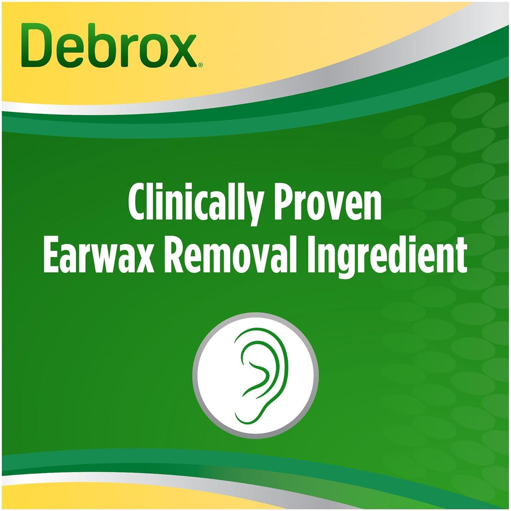 Debrox Earwax Removal Drops with Gentle Microfoam Cleansing Action, 0.5 fl oz, Adults and Children Over 12 Years of Age (Pack of