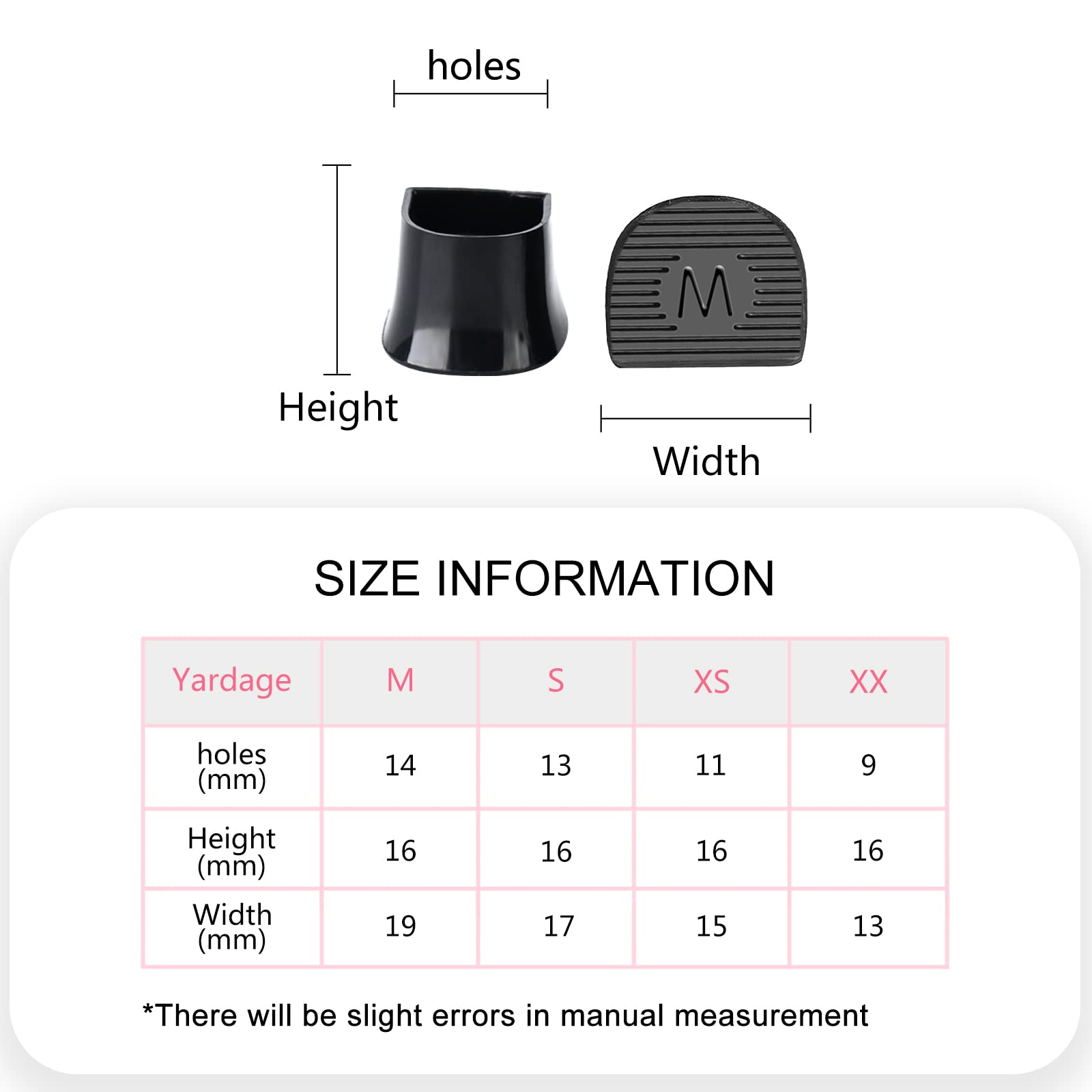 SooGree High Heel Cap Protectors & Heel Repair Caps Covers (8 Pairs U Type) for High Heel Shoes Women,Anti-Slip and Protecting f