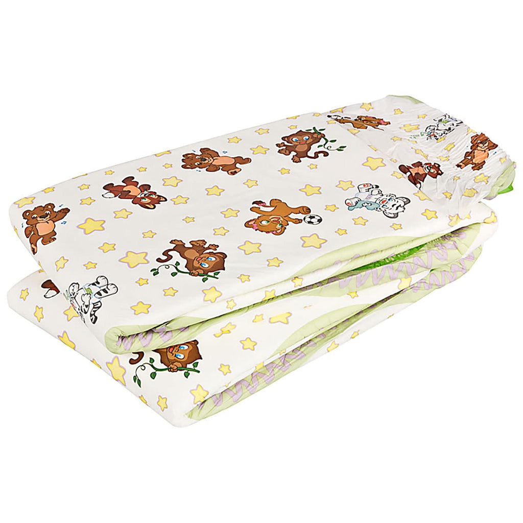 Crinklz Tab-Style Briefs Adult Printed Diapers, Large, Case/60 (4/15s)