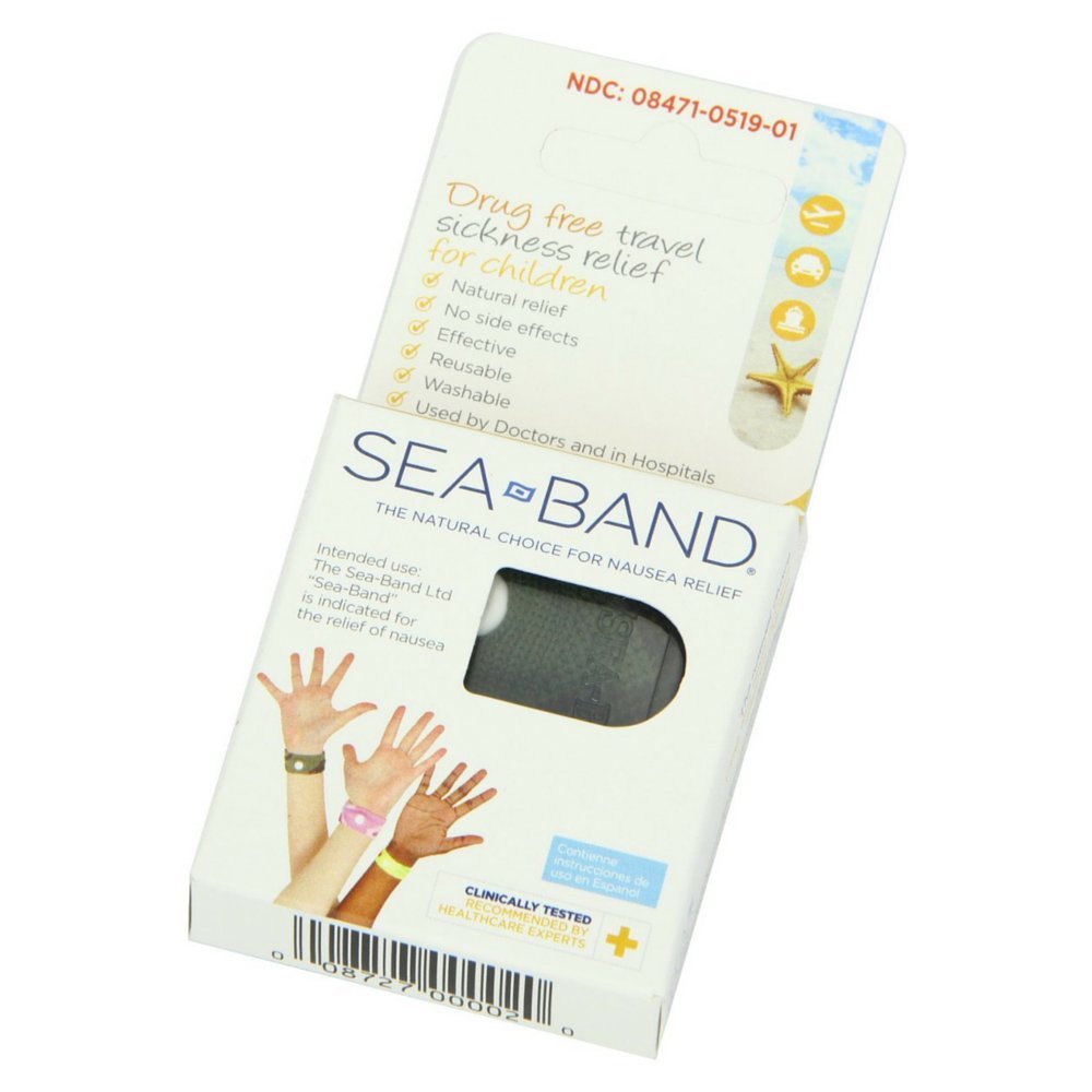 Sea-Band For Children Wristband (Colors May Vary) 1 Pair (Pack of 2)