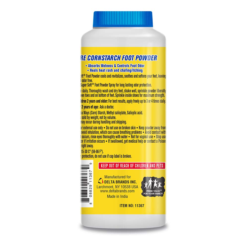 Lucky Super Soft Delta Brands & Products 11367-12 Foot Powder, Moisture-Absorbent, 5-oz. - Quantity 1