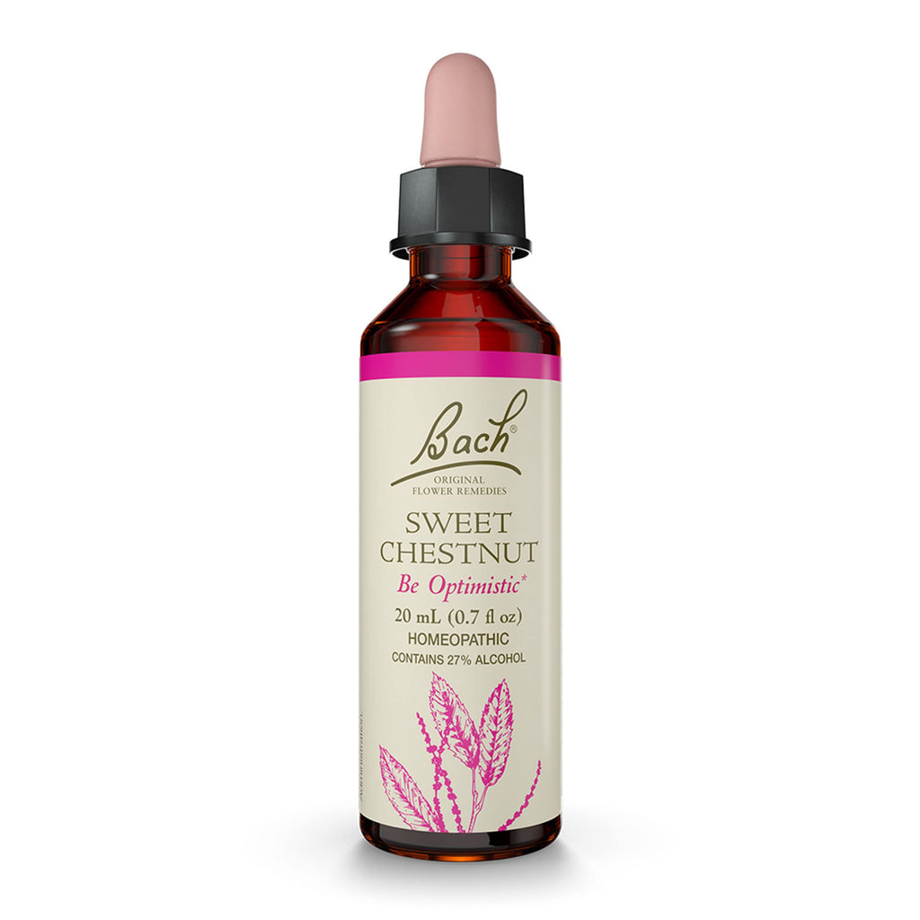 Bach Original Flower Remedies, Sweet Chestnut for Optimism, Natural Homeopathic Flower Essence, Holistic Wellness and Stress Rel