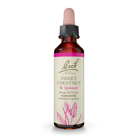 Bach Original Flower Remedies, Sweet Chestnut for Optimism, Natural Homeopathic Flower Essence, Holistic Wellness and Stress Rel