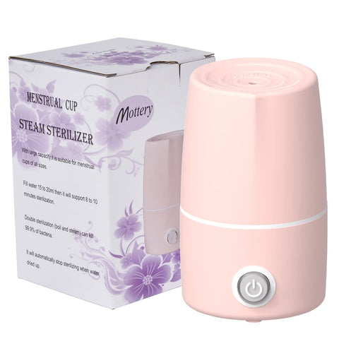 Mottery Menstrual Cup Sterilizer Period Cup Steamer Cleaner Machine High Temperature Wash Your Cup 99.9% Dirty 8 Minutes - Femin