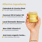 Touchy Skin Salve, Eczema Cream for Kids and Adults, Natural Sensitive Skin Treatment, Itch Cream, Calendula Ointment, 4 oz