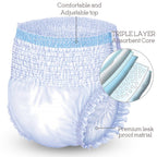 Unique Wellness-Absorbent Underwear (Pull-Ups) Size XX-Large (60-80 Waist) 10 Count