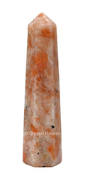 Crystal Heaven Sunstone Crystal Tower Obelisk Point For Chakra, Healing And Balancing  Aaa Grade Original Certified Gemstone Ag