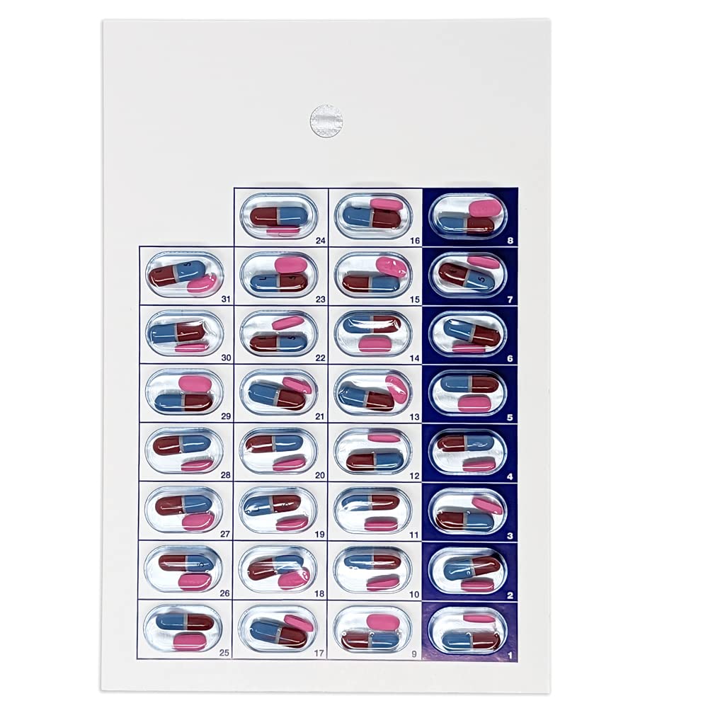 Monthly Pill Organizer Cold Seal Medication Blister Cards - DIY Pharmacy Pill Packaging for Medication, Disposable, Easy to Use,