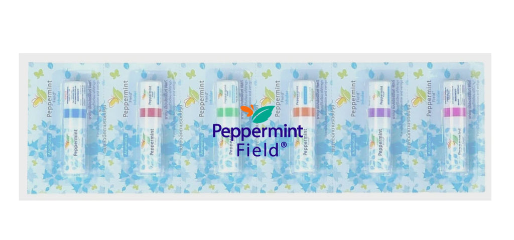 Peppermint Field Nasal Inhaler - Strong Peppermint Thai Inhaler - Pack of 6