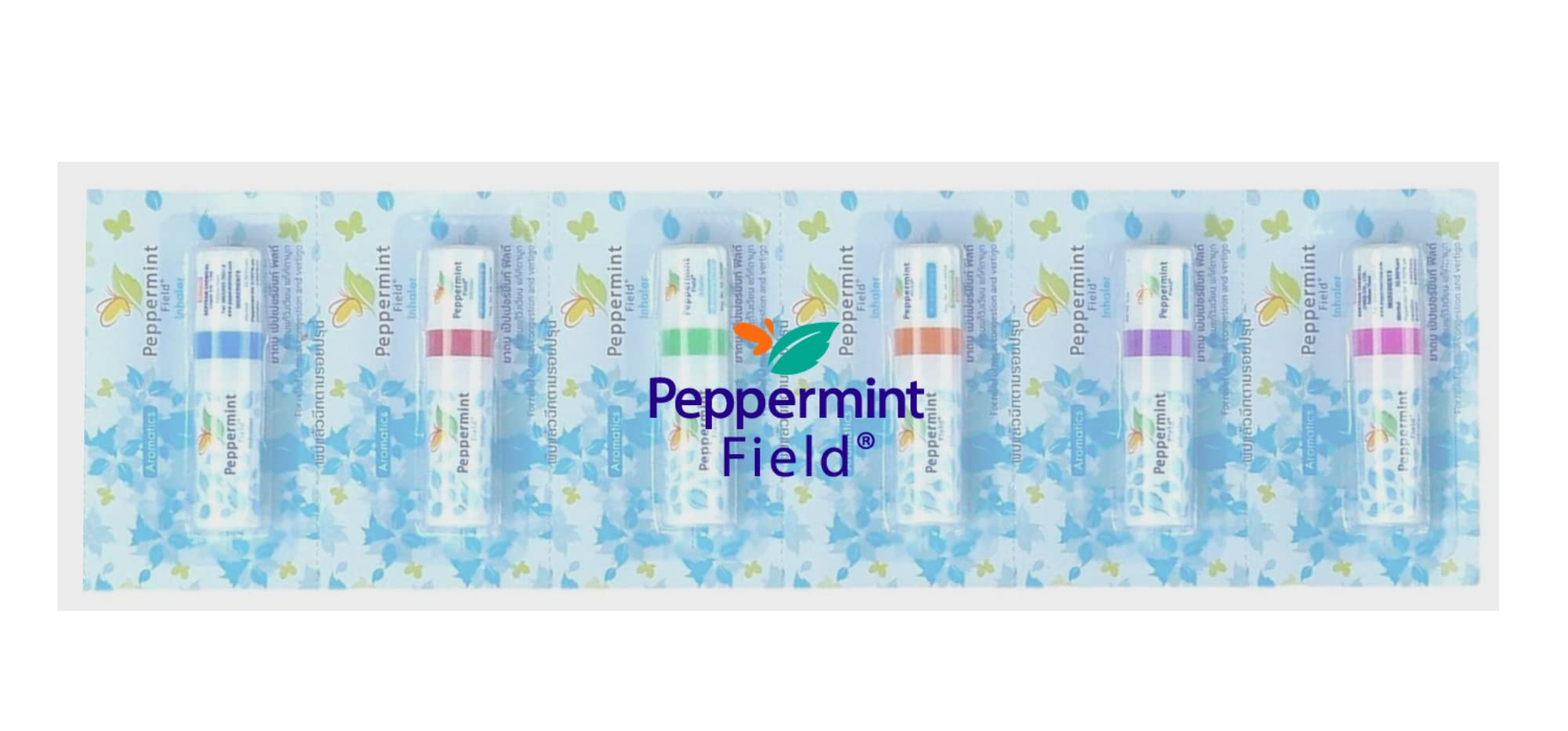 Peppermint Field Nasal Inhaler - Strong Peppermint Thai Inhaler - Pack of 6