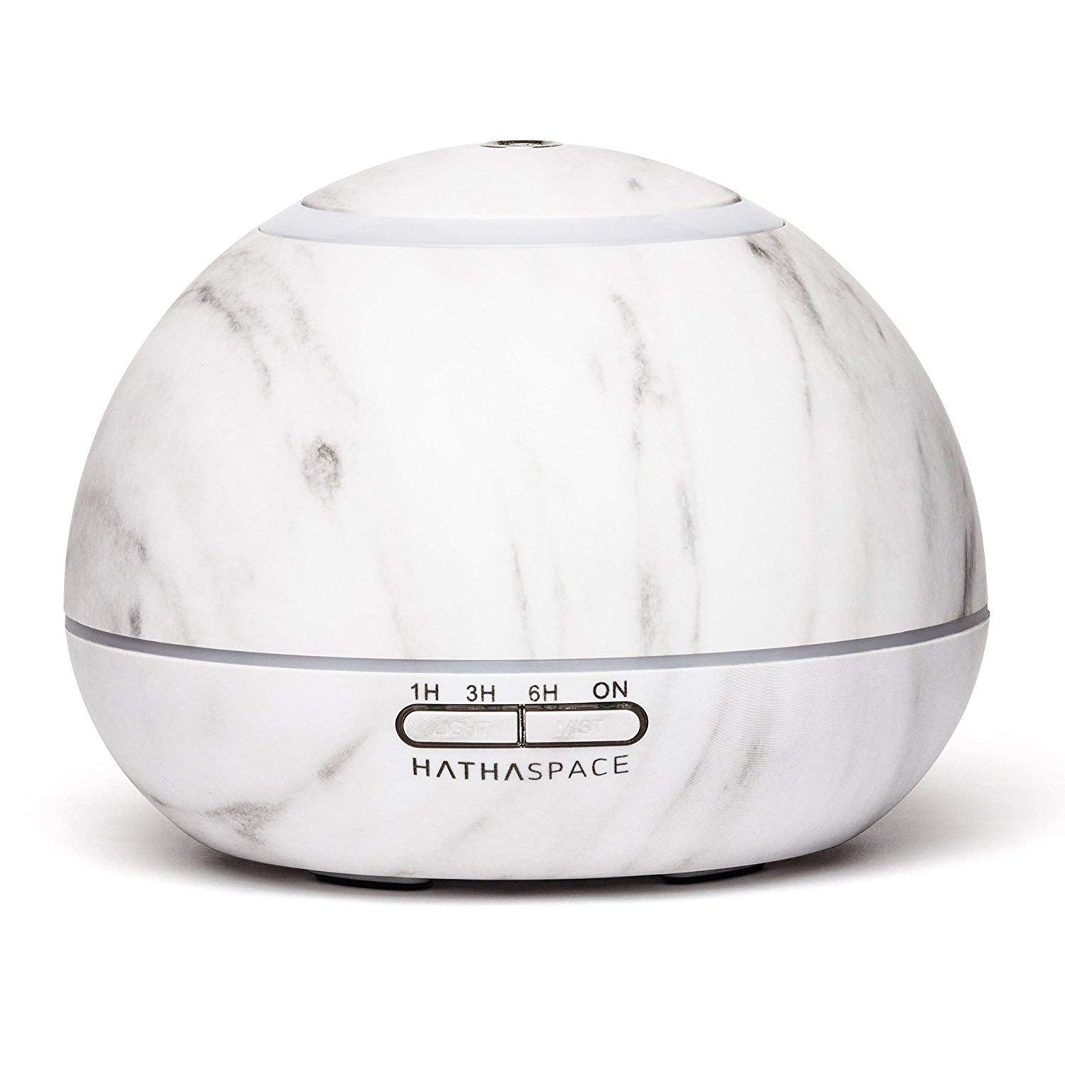 HATHASPACE Marble Essential Oil Diffuser, 350ml Ultrasonic Aromatherapy Diffuser & Cool Mist Humidifier, BPA-Free, 24+ Hour Run 