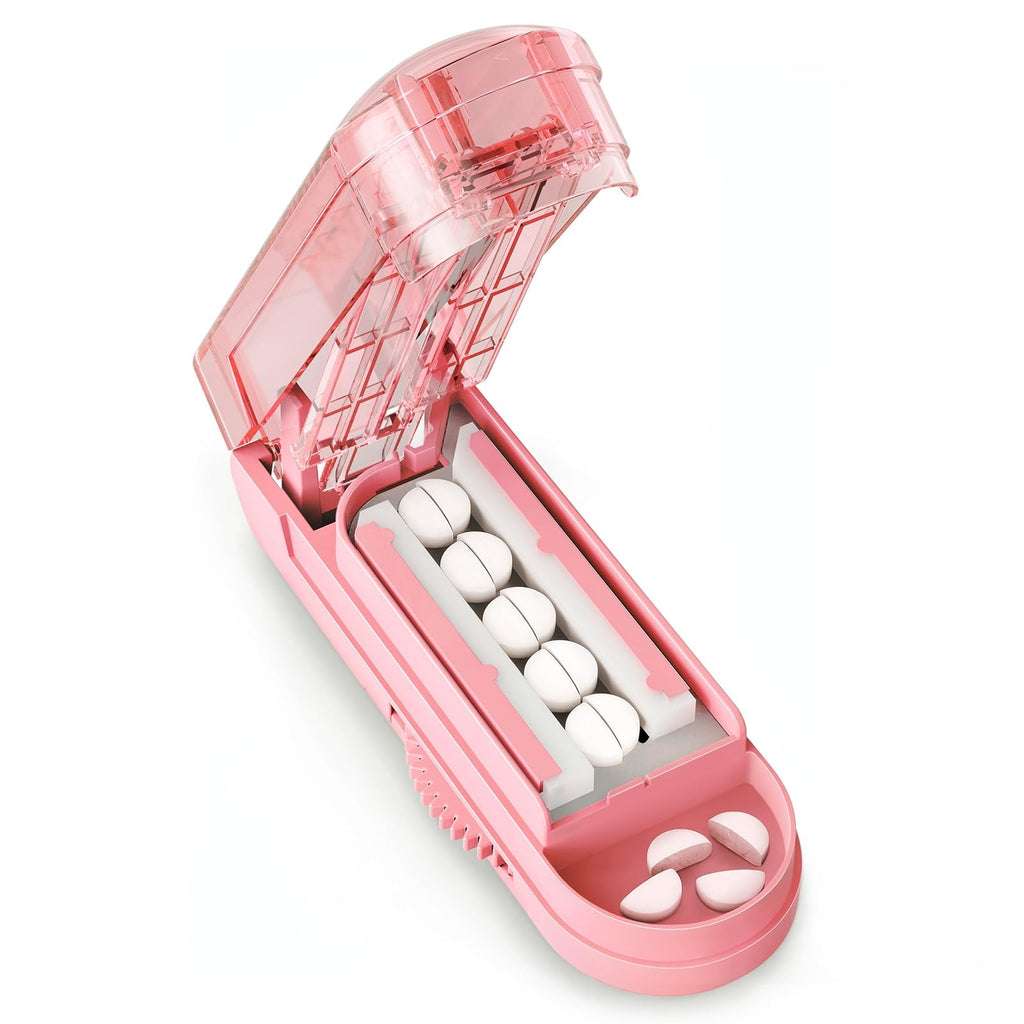 DEPAD Pill Cutter Splitter for Cutting Multiple Pills, Adjustable Pill Cutter Splitter for Small and Tiny Pills with Accurate Al
