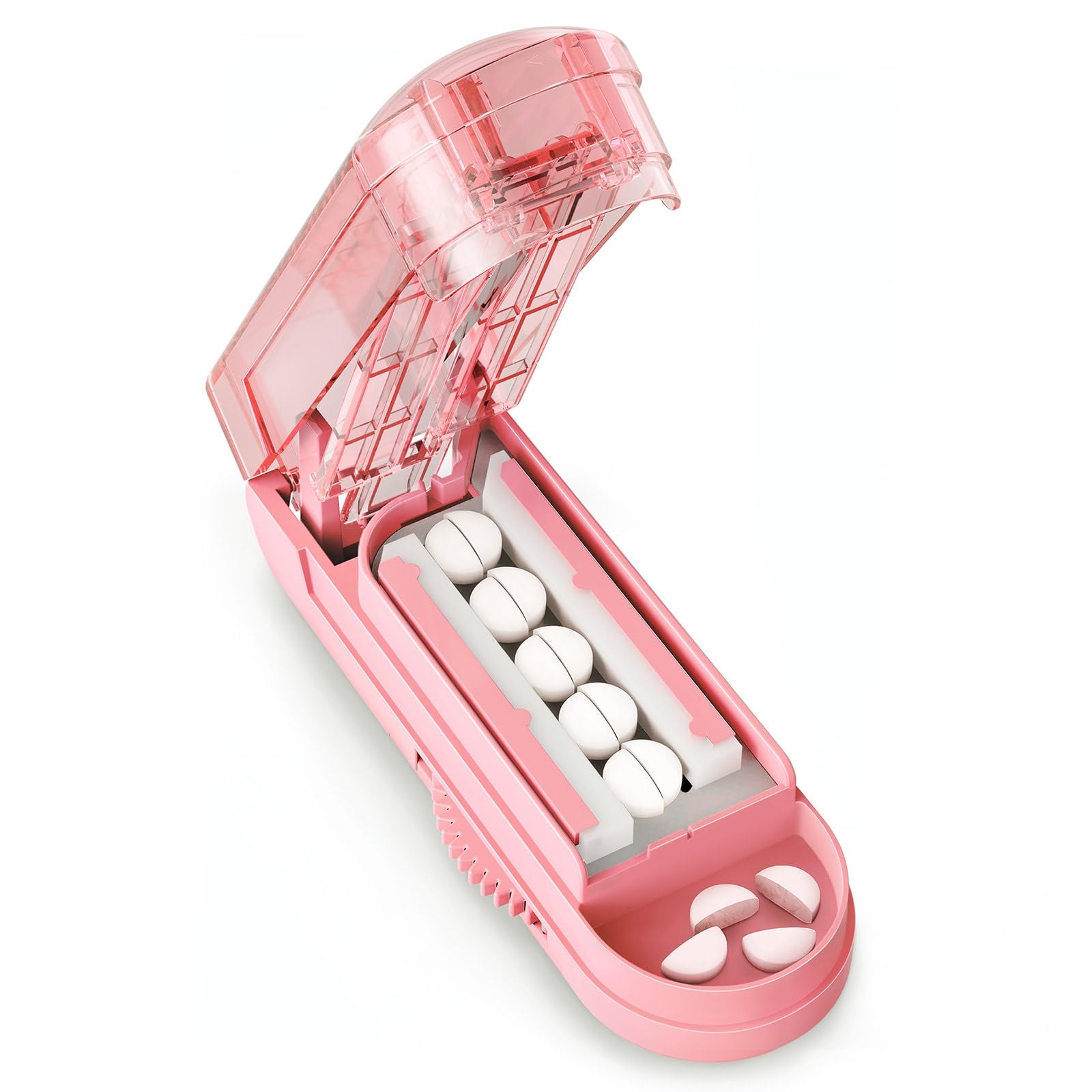 DEPAD Pill Cutter Splitter for Cutting Multiple Pills, Adjustable Pill Cutter Splitter for Small and Tiny Pills with Accurate Al