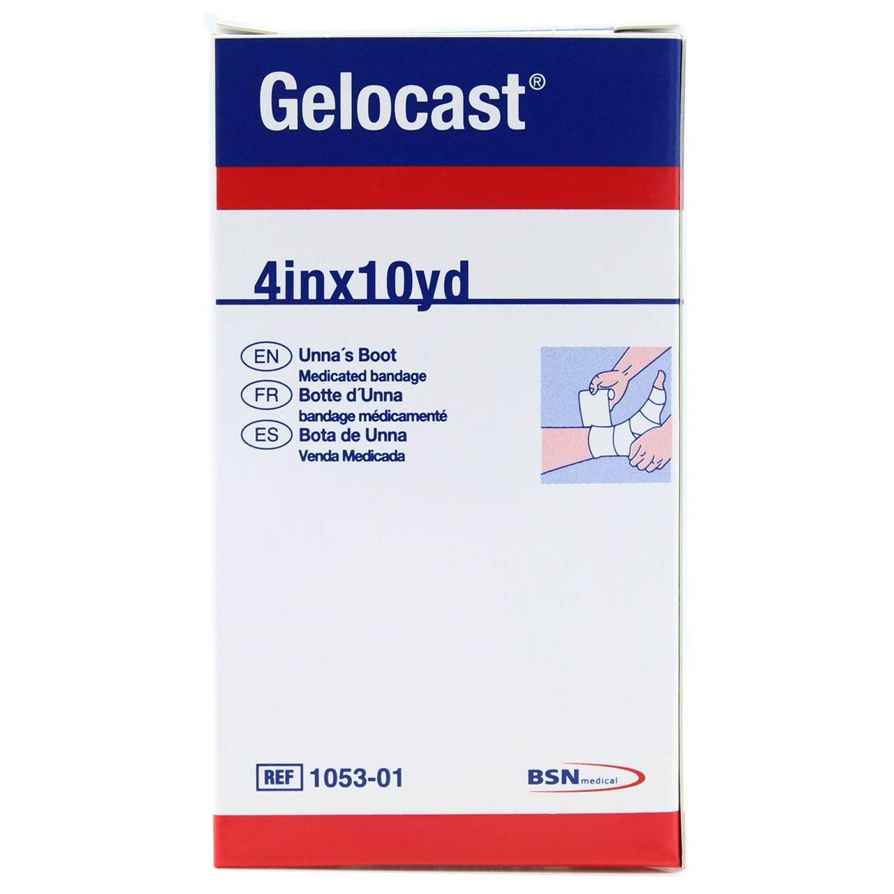 Gelocast Medicated Bandage 4 inches x 10 yards 1 Each (Pack of 8)