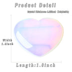 MAIBAOTA 45 mm Opal Stones Heart Love Crystal Valentines Gifts for Herfriend Wife Palm Stone Reiki Crystal Gemstone Worry Stones