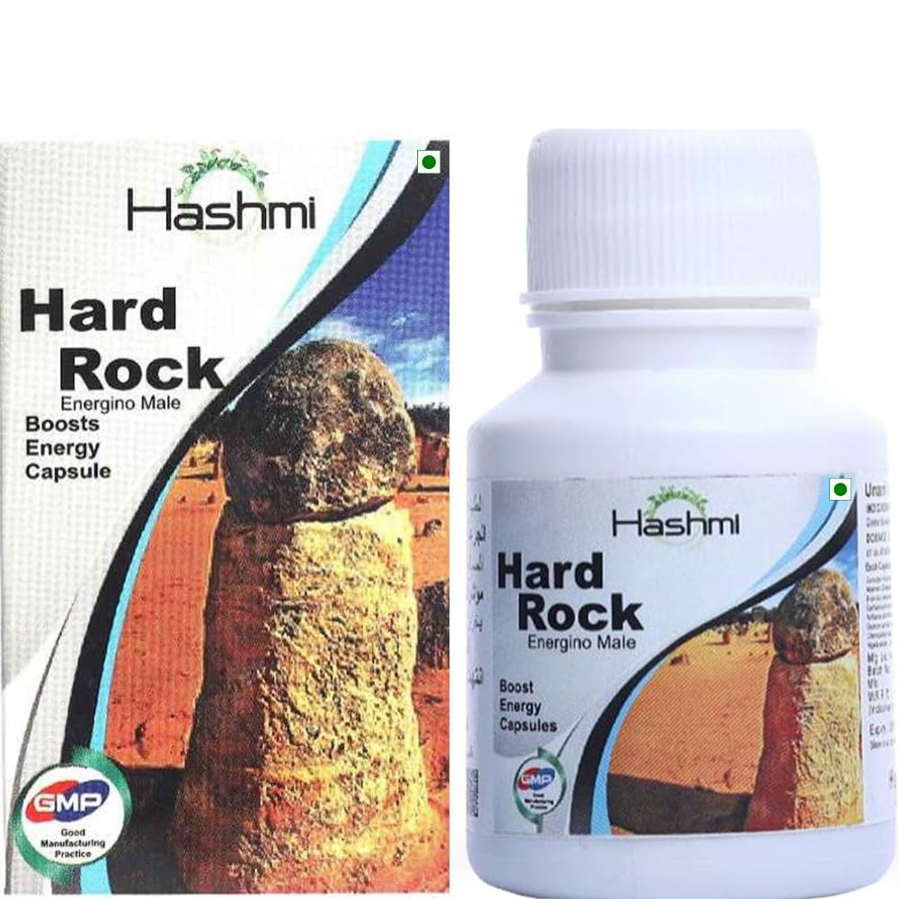 Hashmi Pharmacy Hard Rock Capsules Help To Boost Your Stamina And Vitality | Ashwagandha, Safed Musli, Gokshur, Gheekwar, Kuram,