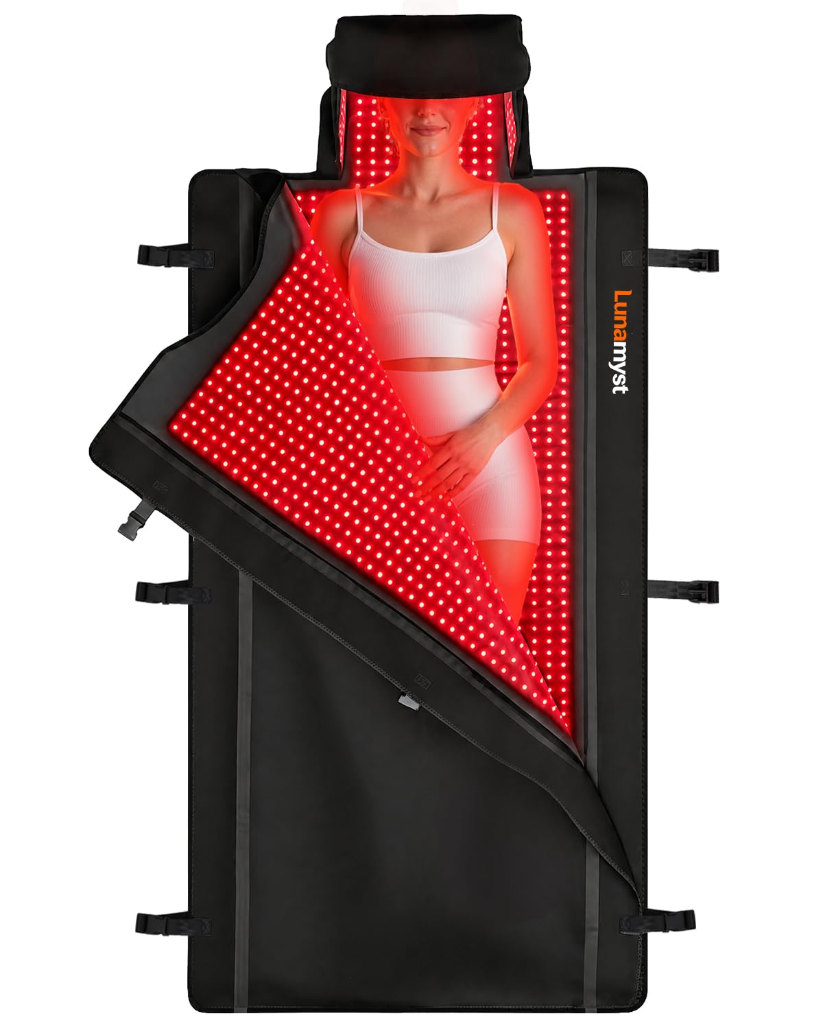 Lunamyst Red Light Therapy Mat Full Body 87.4 x 33, 2874 LEDs, 660/850nm